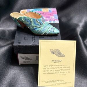 Just The Right Shoe Enchanted Blue Mules